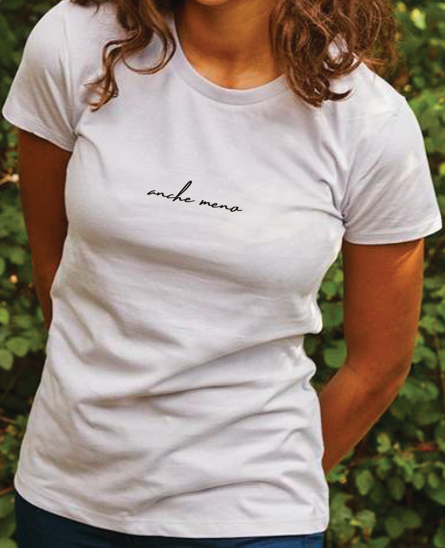 donna t-shirt civettando "anche meno"