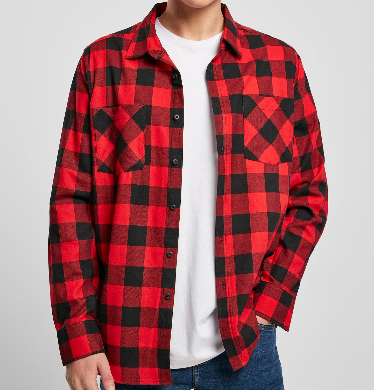 uomo donna Camicia quadro grande