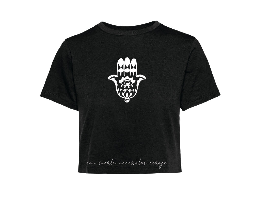 DONNA civettando t-shirt Crop Top mandala