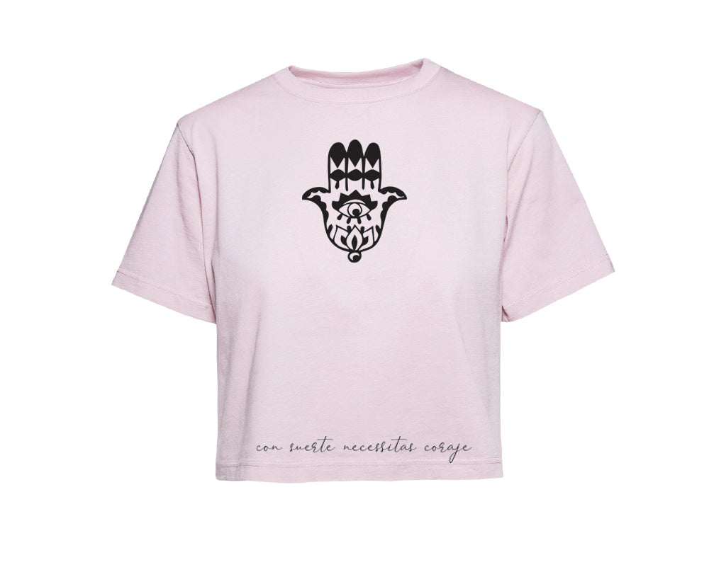 DONNA civettando t-shirt Crop Top mandala