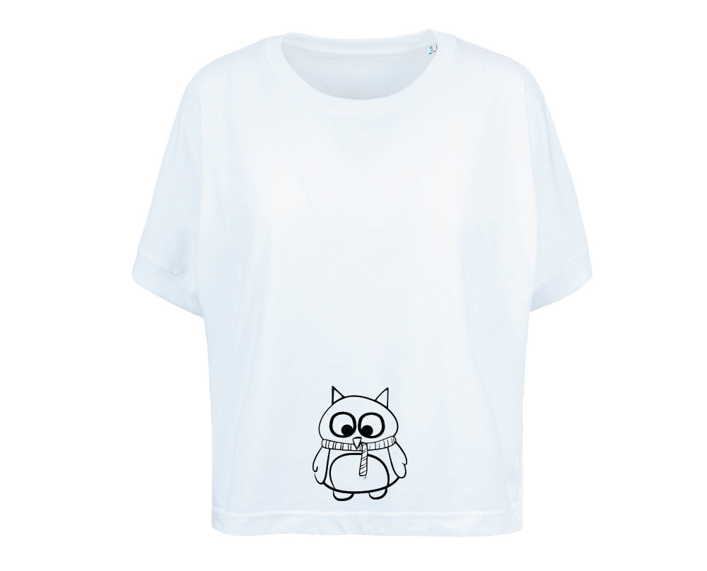 DONNA civettando T-shirt over Civetta Sciarpetta