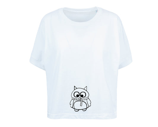 DONNA civettando T-shirt over Civetta Sciarpetta