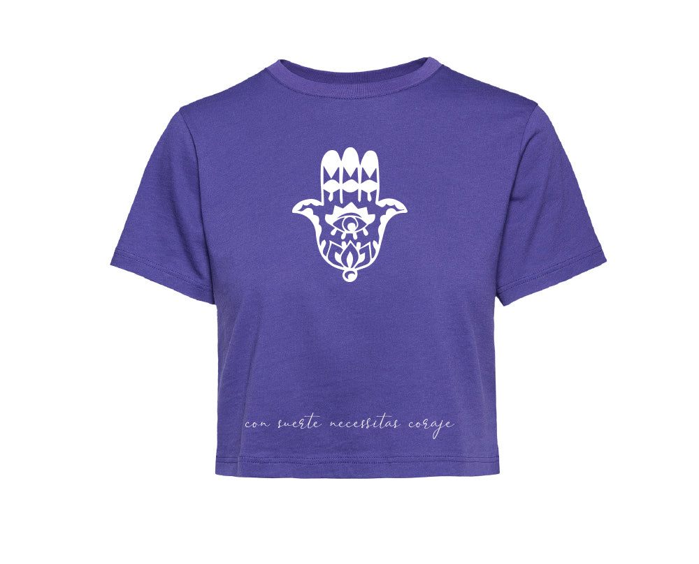 DONNA civettando t-shirt Crop Top mandala